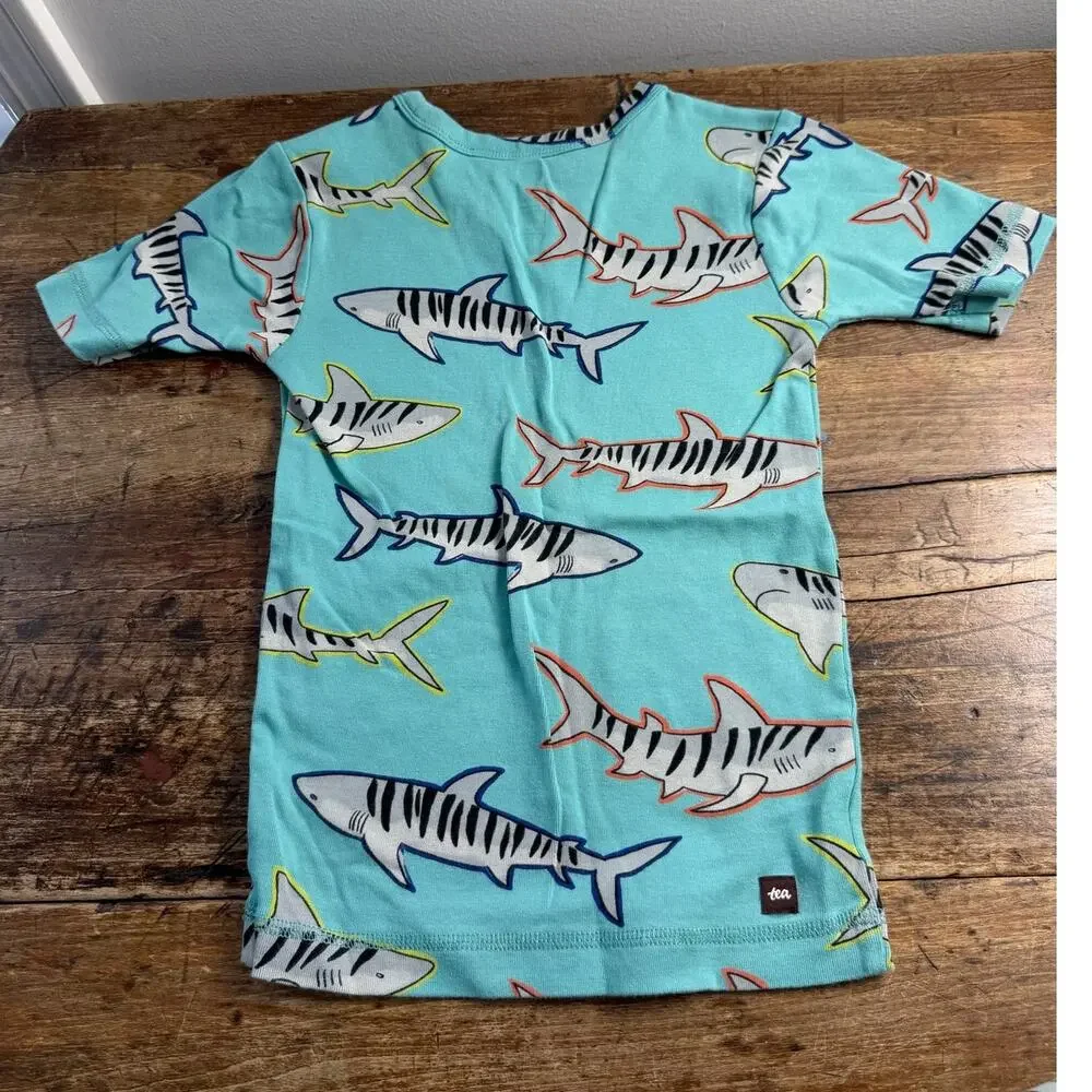 Tea 2pc Shark Pajamas Boys size 8